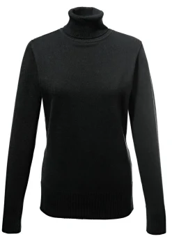 bonprix bonprix Jersey de punto fino con cuello alto Negro Outlet