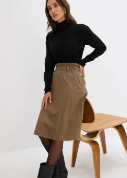 bonprix bonprix Jersey de punto fino con cuello alto Negro Outlet