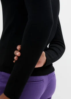 bonprix bonprix Jersey de punto fino de una suave mezcla de viscosa Negro Best