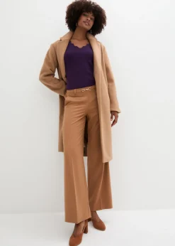 bonprix bonprix Jersey de punto fino de una suave mezcla de viscosa Lila oscuro Clearance
