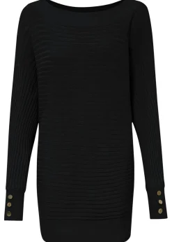 bonprix bonprix Jersey de punto fino en mezcla de viscosa Negro Best