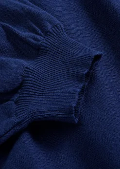 bonprix bonprix Jersey de punto fino y mezcla de algodón Azul marino profundo Hot