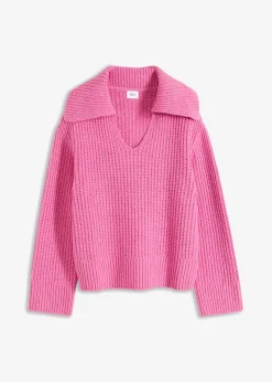 bonprix bonprix Jersey de punto grueso Rosa fucsia Outlet