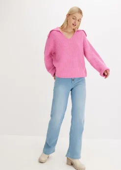 bonprix bonprix Jersey de punto grueso Rosa fucsia Outlet