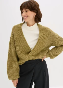 bonprix bonprix Jersey de punto grueso verde tierra moteado Best