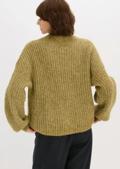 bonprix bonprix Jersey de punto grueso verde tierra moteado Best