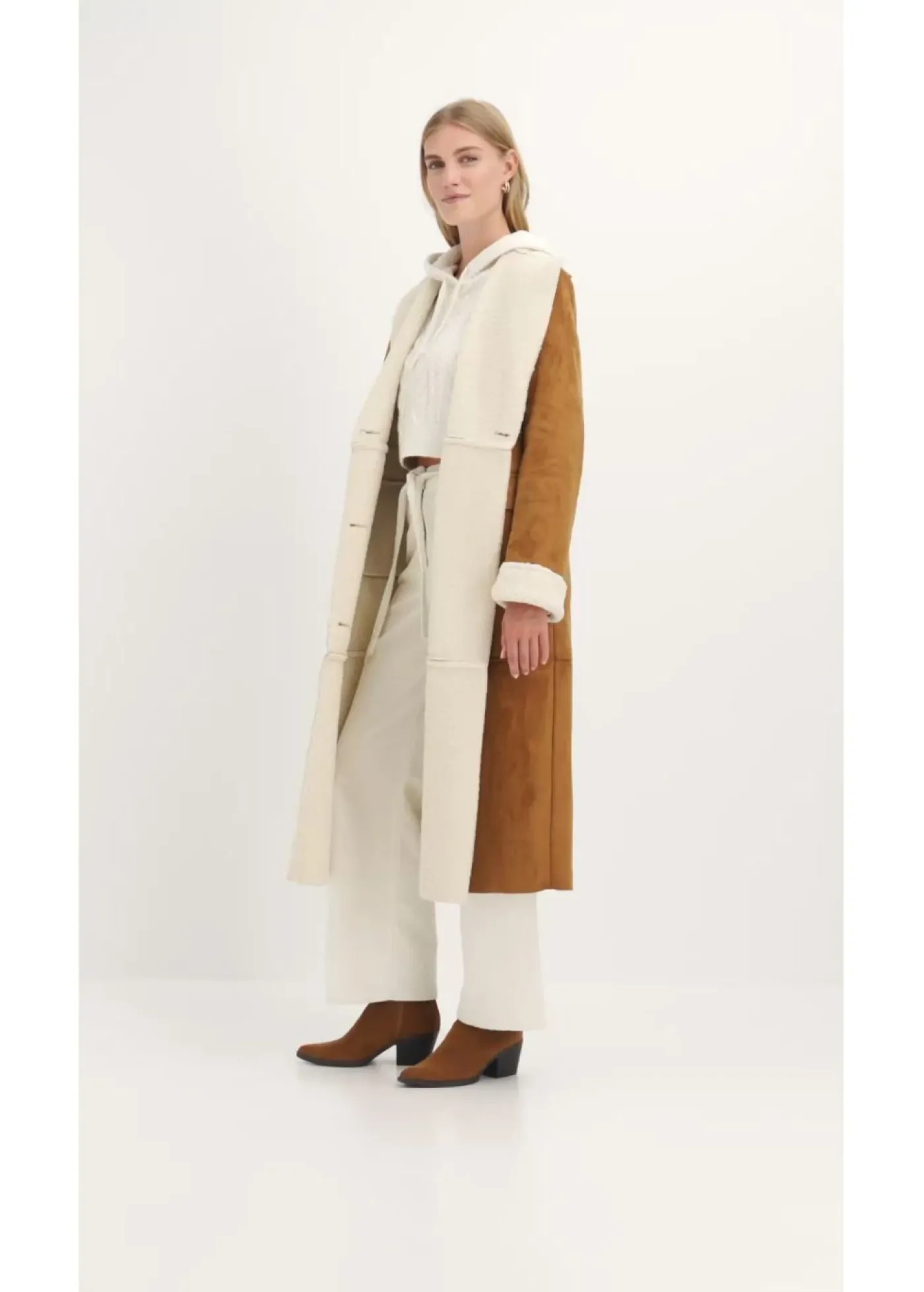 bonprix bonprix Jersey de punto grueso con capucha blanco perla Best
