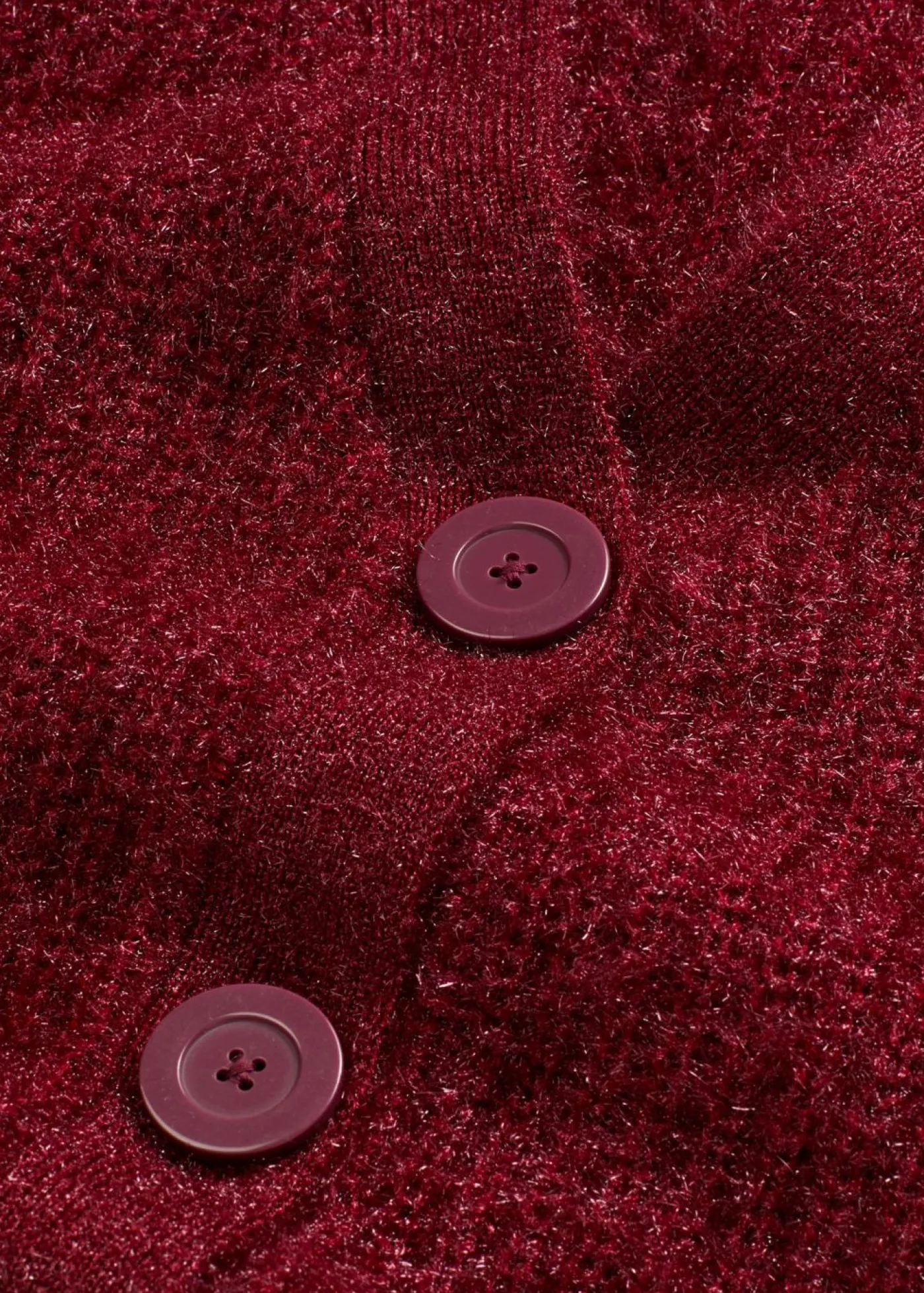 bonprix bonprix Jersey de punto grueso de canalé con efecto brillante Rojo rubí Discount