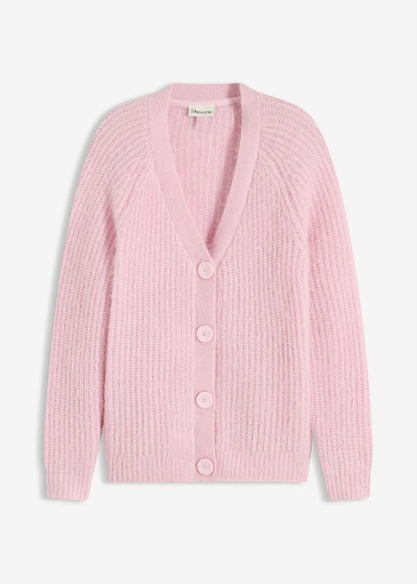 bonprix bonprix Jersey de punto grueso de canalé con efecto brillante rosa cristal Best