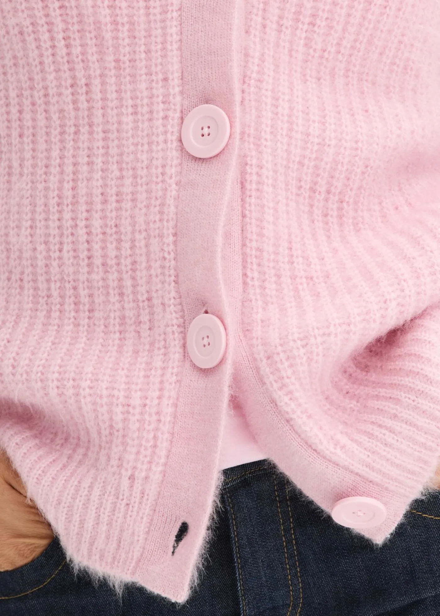 bonprix bonprix Jersey de punto grueso de canalé con efecto brillante rosa cristal Best