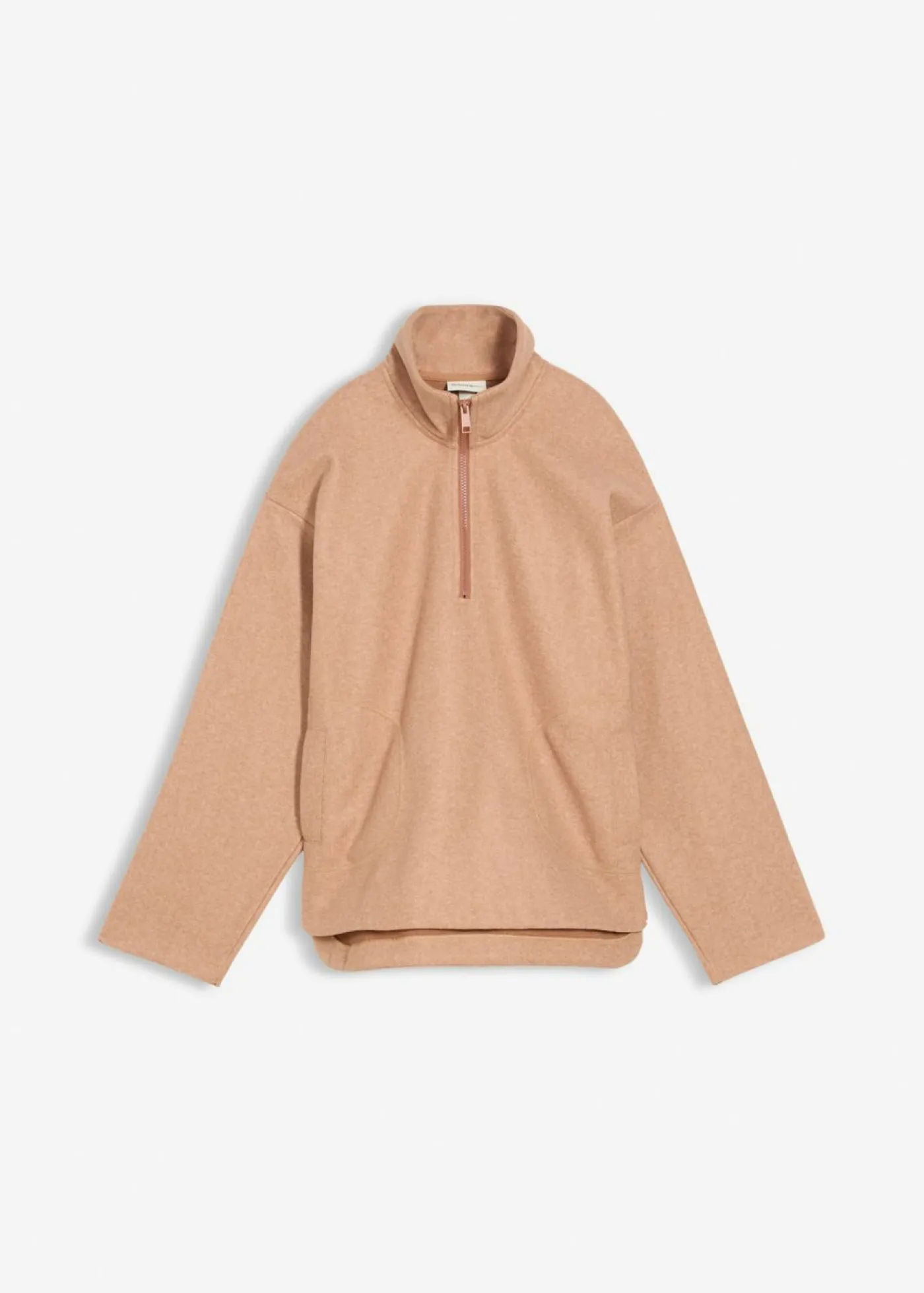 bonprix bonprix Jersey holgado con aspecto de lana marrón moteado New