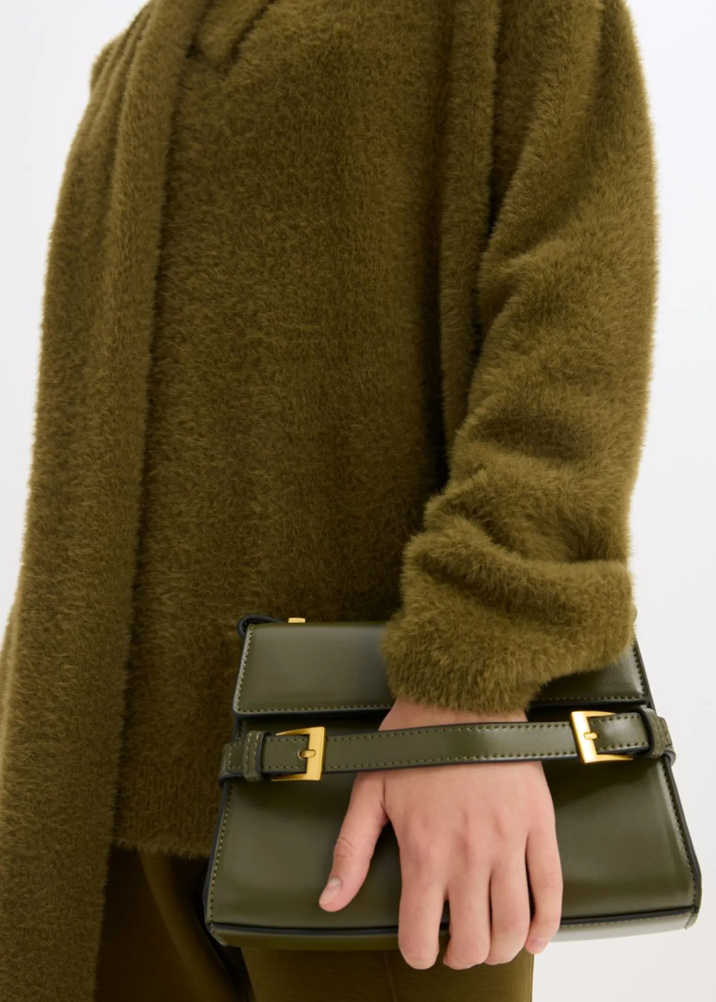 bonprix bonprix Jersey holgado con chal Oliva Online