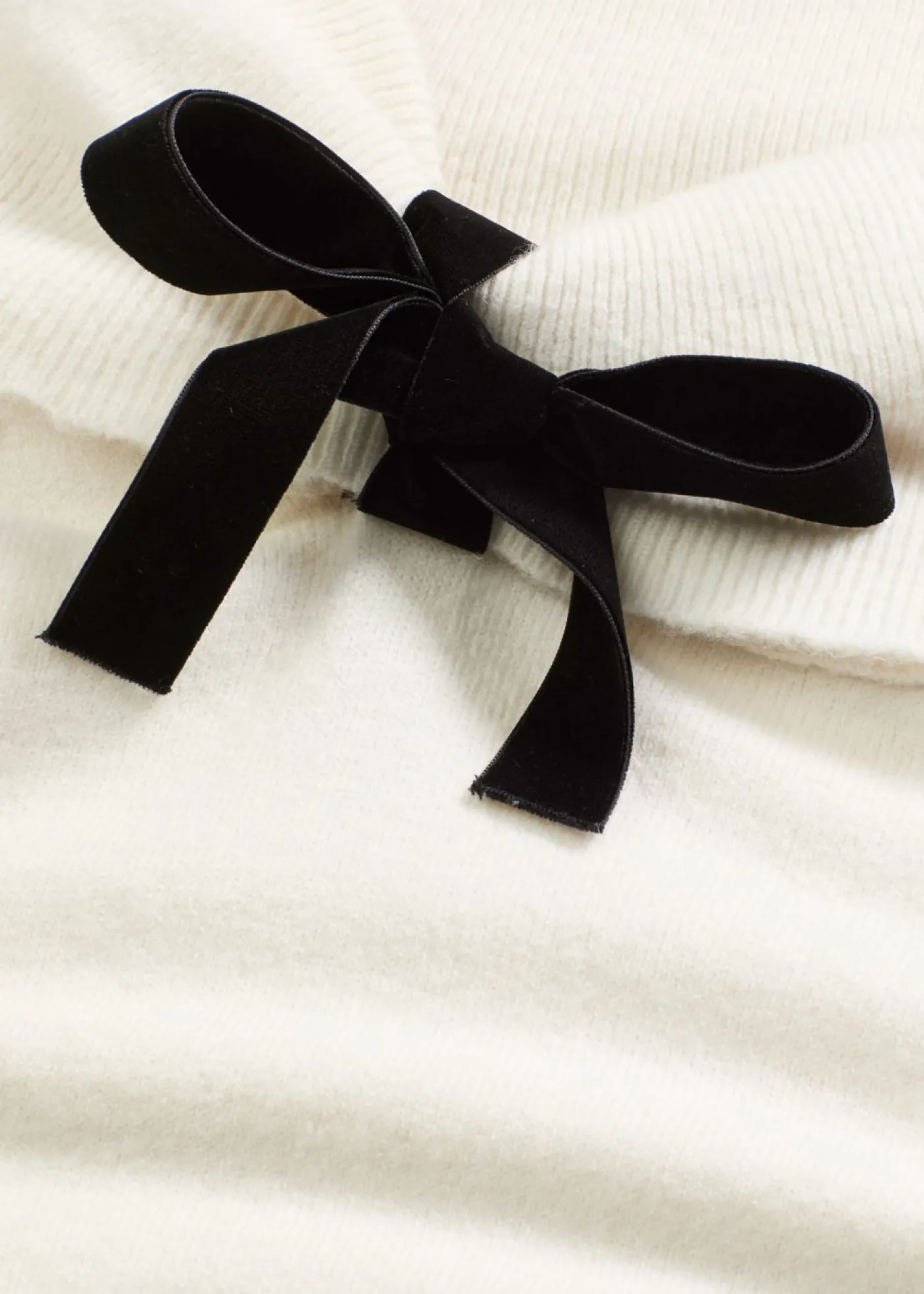 bonprix bonprix Jersey holgado con escote bañera Blanco lana
