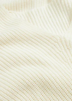 bonprix bonprix Jersey holgado de mezcla de lana Blanco-crema Outlet