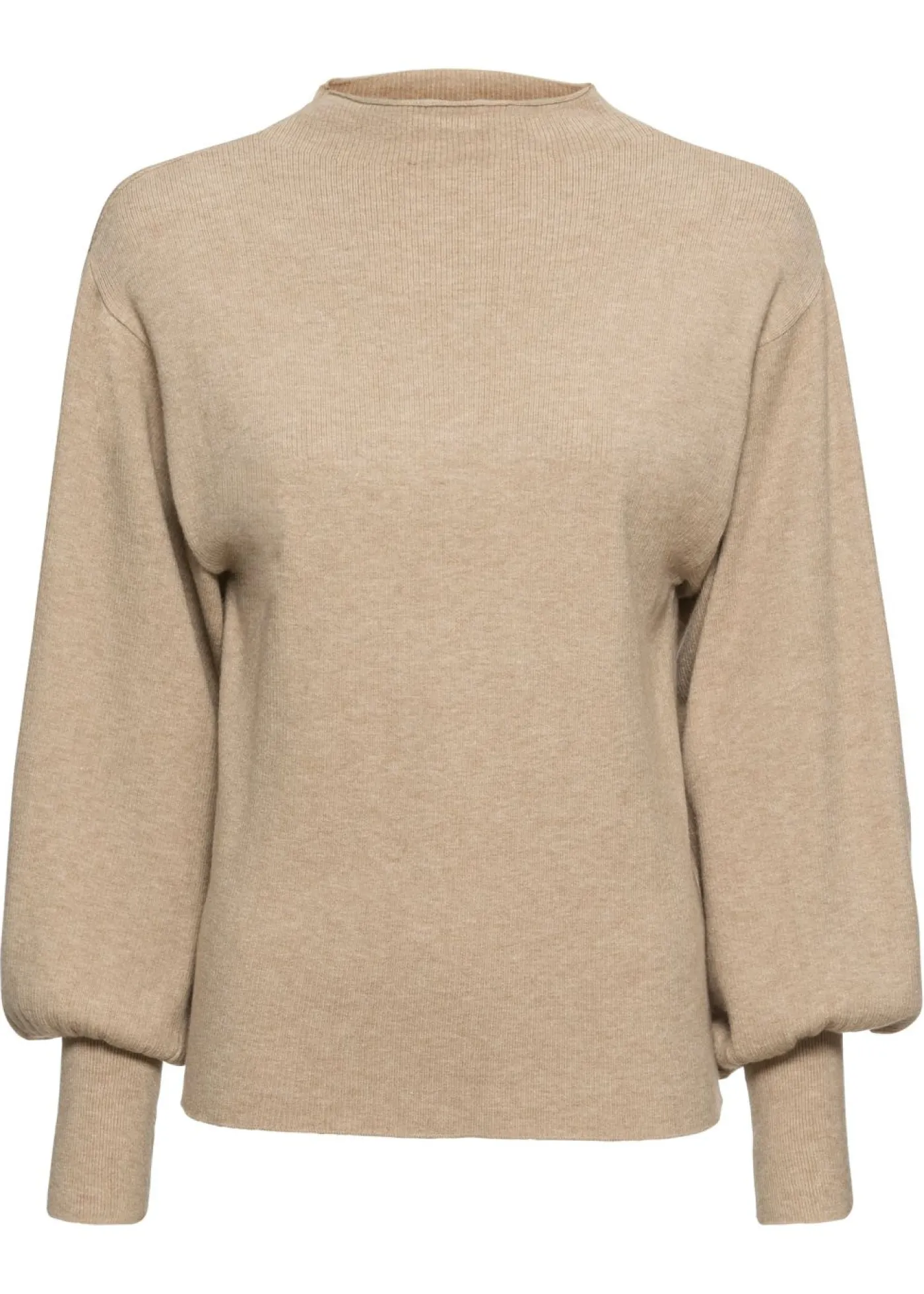 bonprix BODYFLIRT Jersey holgado de mezcla de viscosa Beige jaspeado Clearance