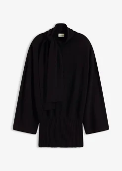 bonprix bonprix Jersey holgado de mezcla de viscosa suave Negro Clearance