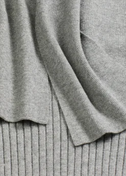 bonprix bonprix Jersey holgado de mezcla de viscosa suave Gris jaspeado Sale