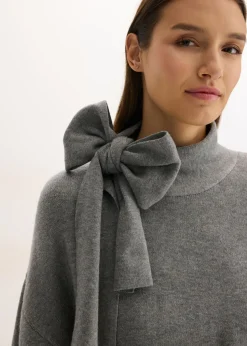 bonprix bonprix Jersey holgado de mezcla de viscosa suave Gris jaspeado Sale