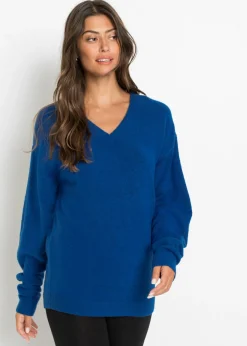 bonprix bonprix Jersey holgado de punto Azul ártico jaspeado Discount