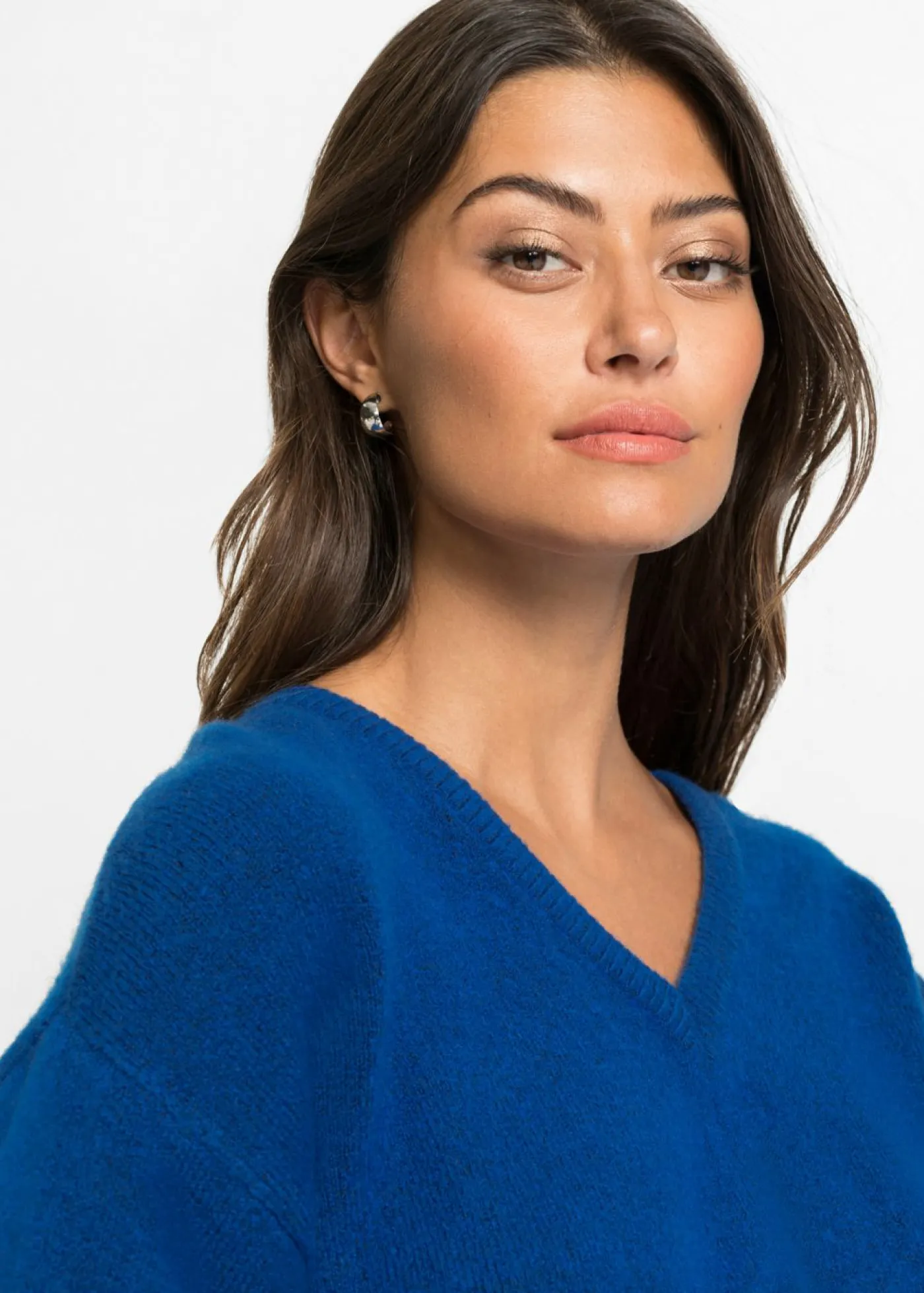 bonprix bonprix Jersey holgado de punto Azul ártico jaspeado Discount