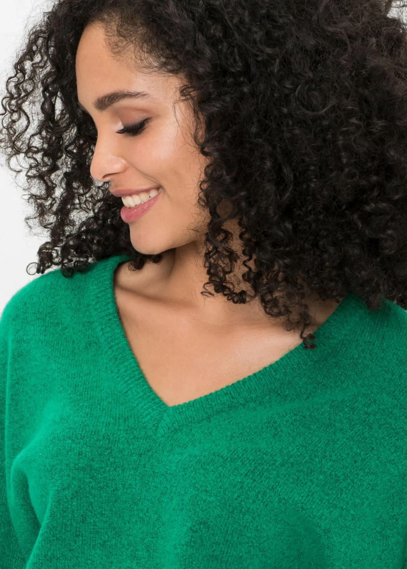 bonprix bonprix Jersey holgado de punto Verde menta jaspeado Sale