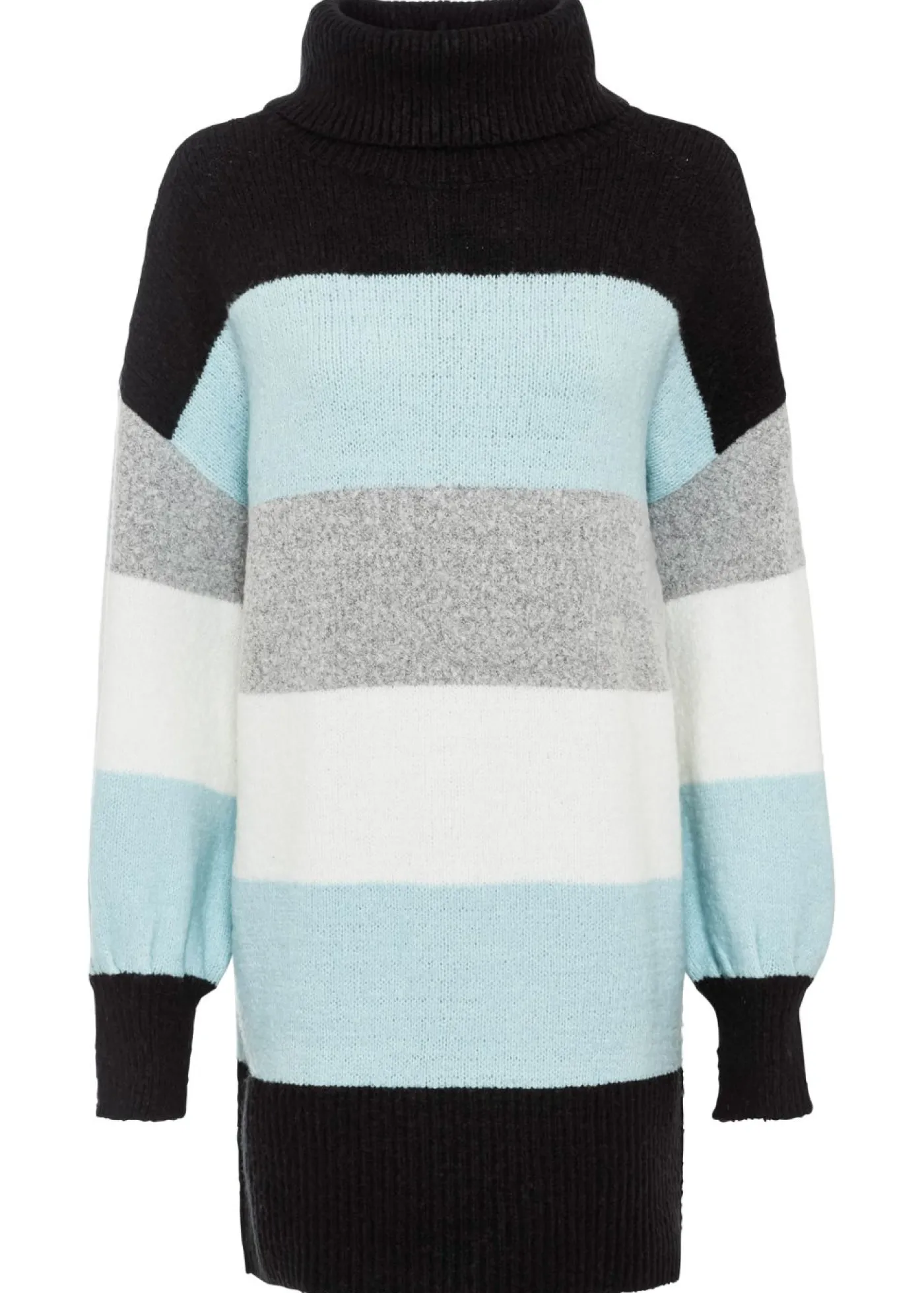bonprix bonprix Jersey largo Negro-azul niebla de rayas Online