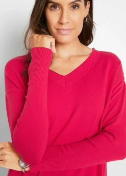 bonprix bonprix Jersey largo Rojo granate Sale