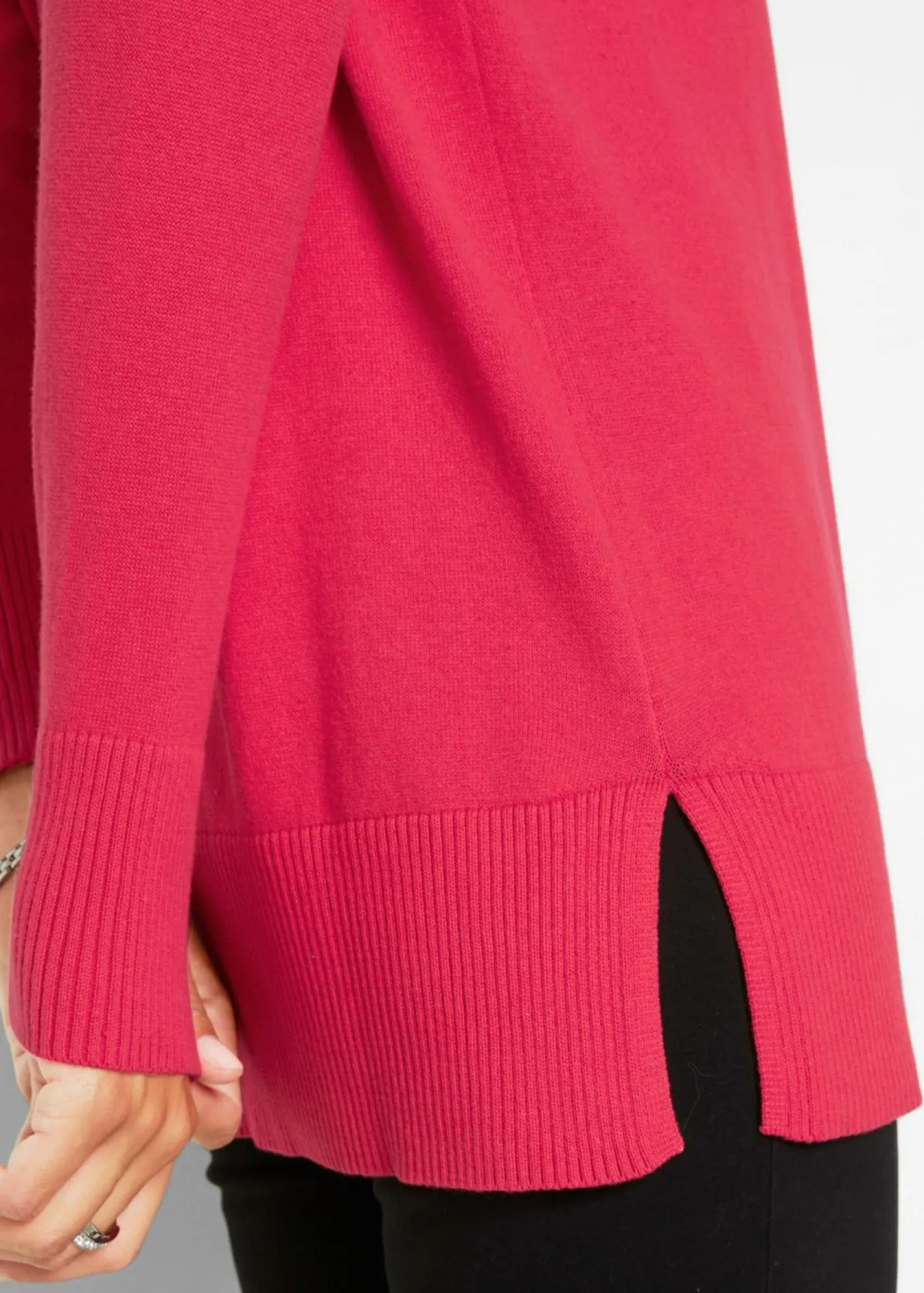 bonprix bonprix Jersey largo Rojo granate Sale