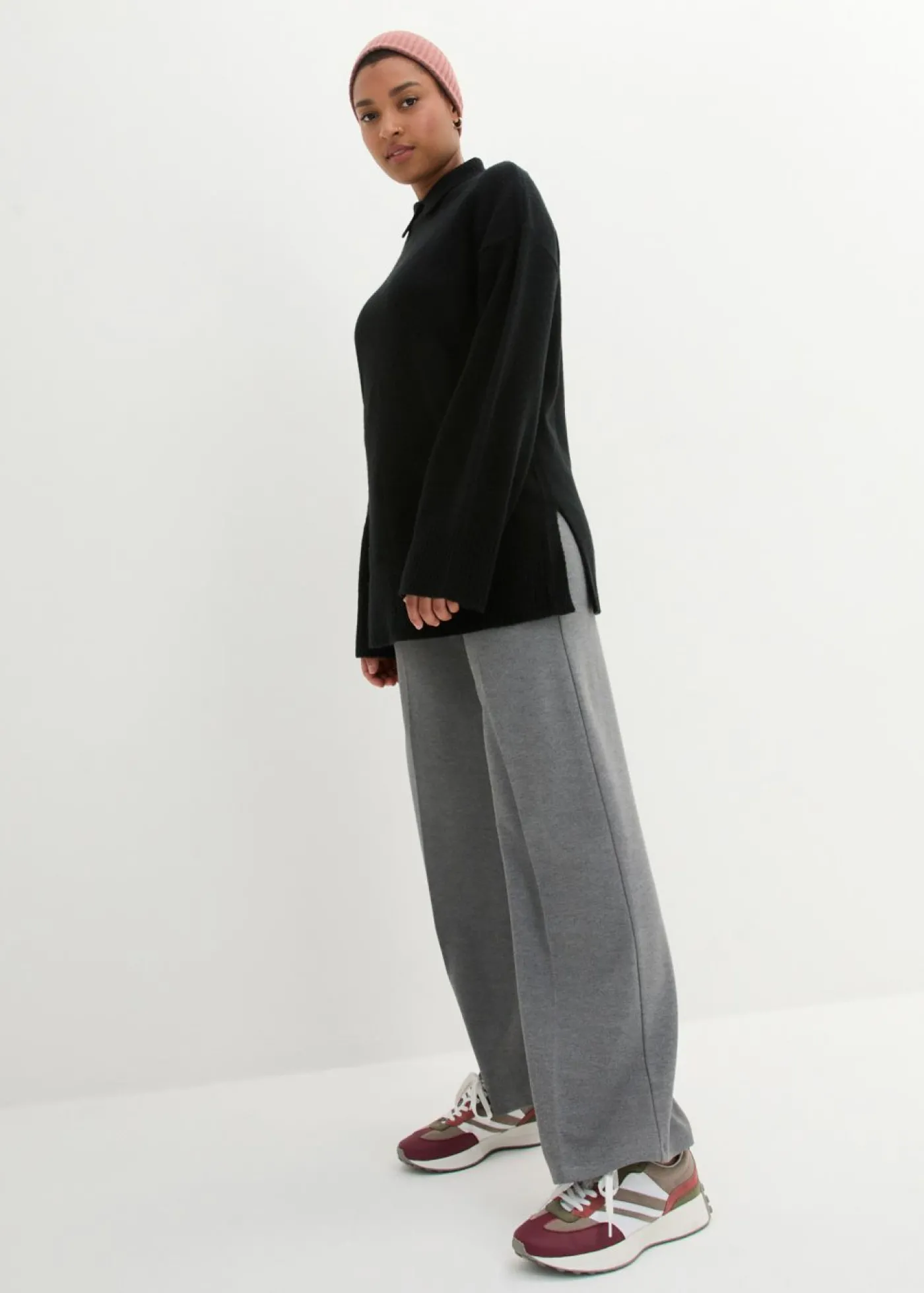 bonprix bonprix Jersey largo Negro