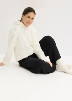 bonprix bonprix Jersey largo con corte holgado y estampado de corazones Blanco lana Hot