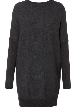 bonprix bonprix Jersey largo de mezcla de viscosa pizarra moteada Outlet