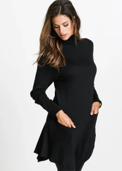 bonprix bonprix Jersey largo de mezcla de viscosa Negro Sale