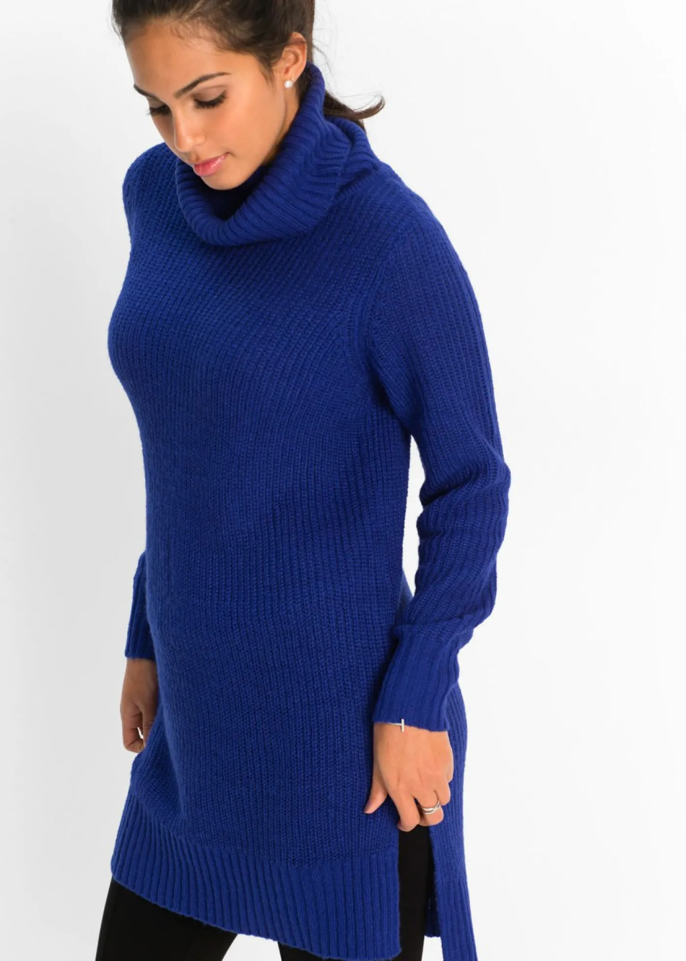 bonprix bonprix Jersey largo de punto Azul zafiro Hot