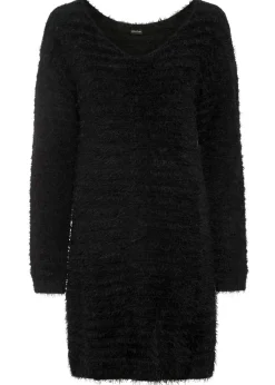 bonprix bonprix Jersey largo y mullido Negro Outlet