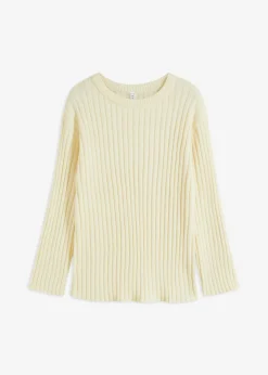 bonprix bonprix Jersey oversize Blanco-crema Outlet
