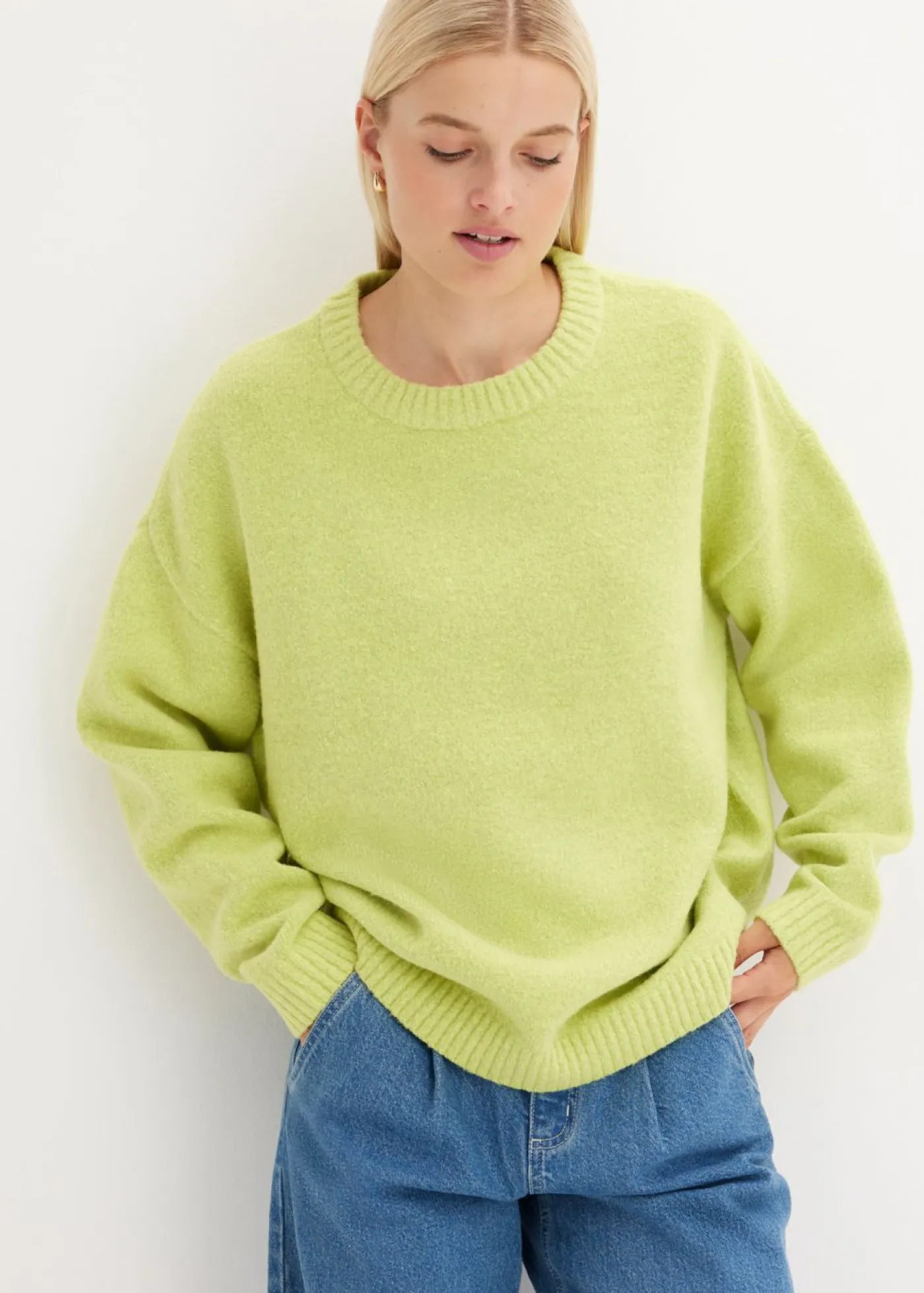 bonprix bonprix Jersey oversize Verde menta Discount