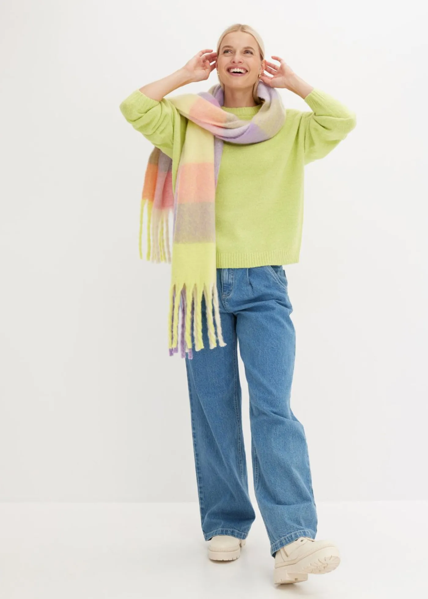 bonprix bonprix Jersey oversize Verde menta Discount