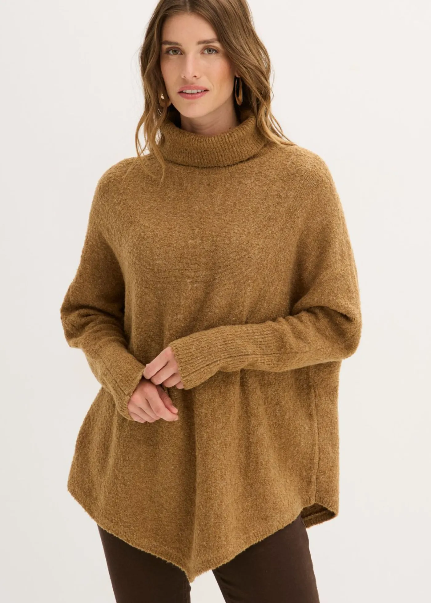 bonprix bonprix Jersey oversize Marrón coñac Discount