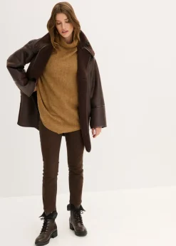 bonprix bonprix Jersey oversize Marrón coñac Discount
