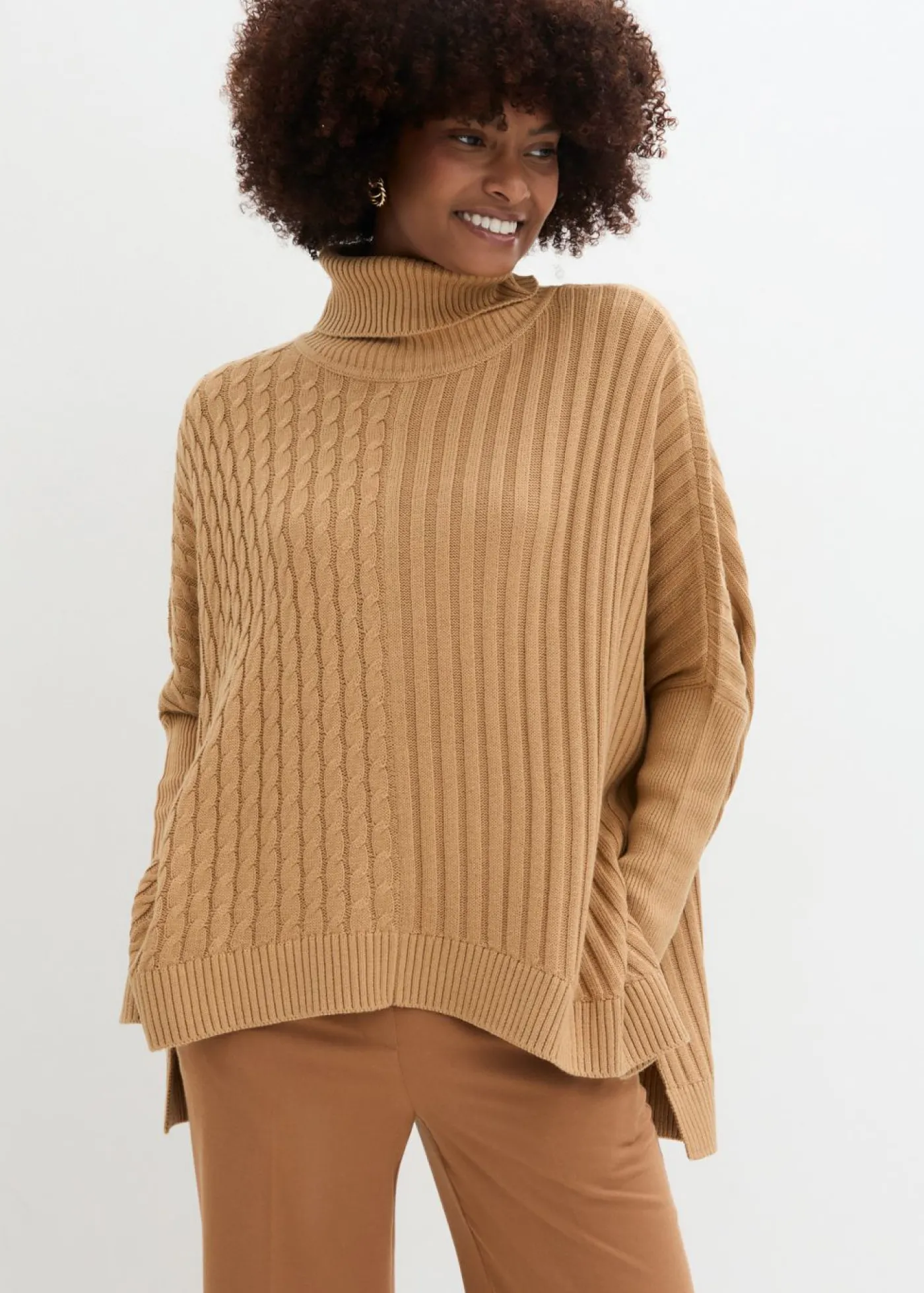 bonprix bonprix Jersey oversize Capuchino Outlet