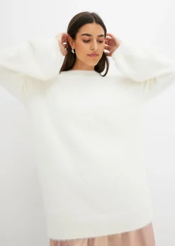 bonprix bonprix Jersey oversize Blanco lana Outlet
