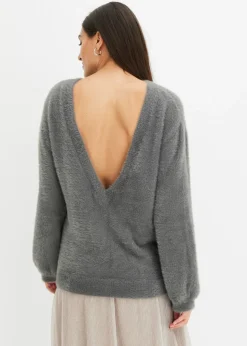 bonprix bonprix Jersey oversize Gris ahumado Clearance