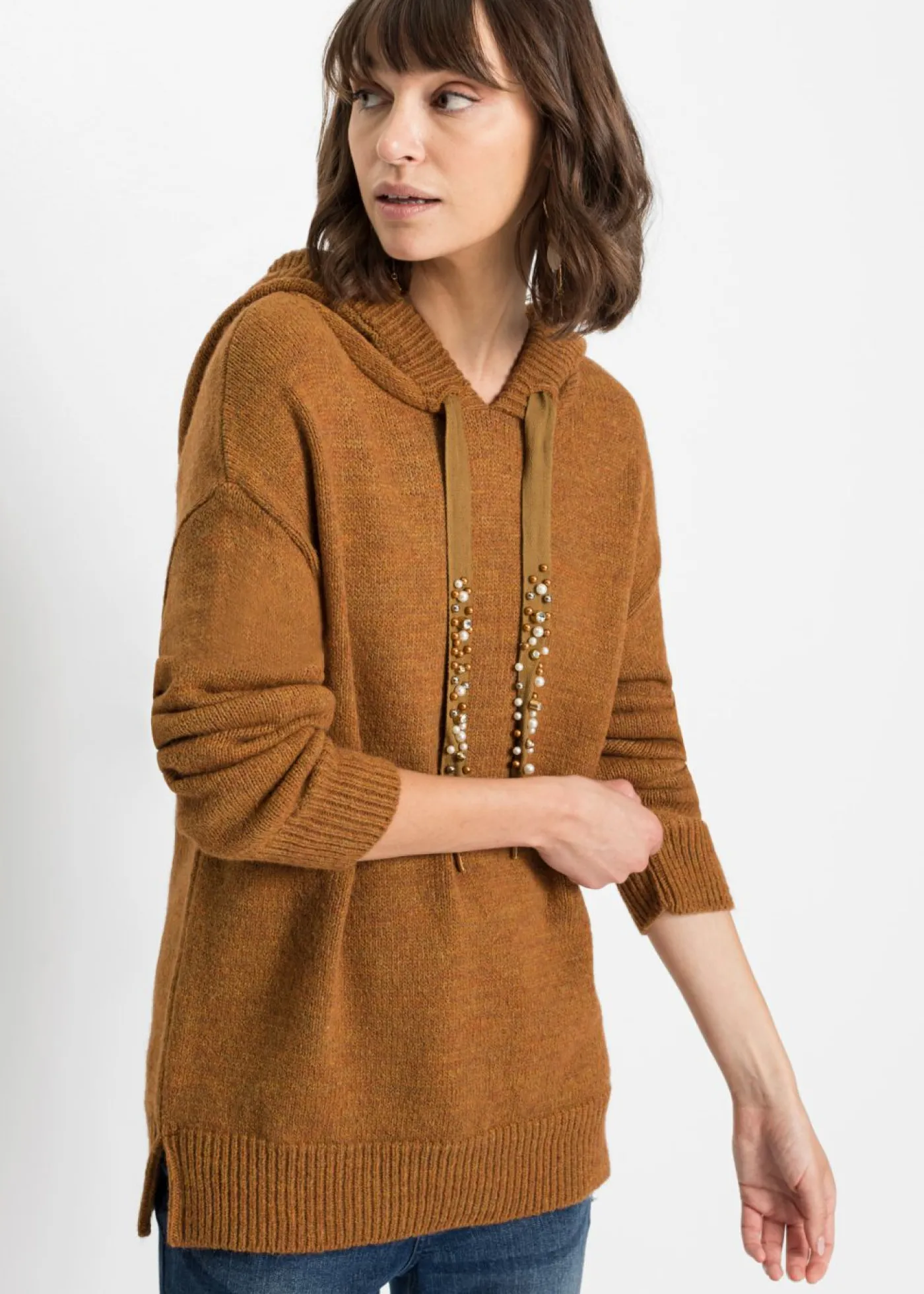 bonprix bonprix Jersey oversize marrón moteado
