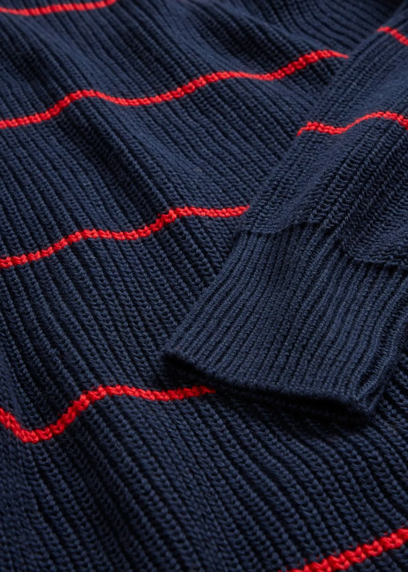 bonprix bonprix Jersey oversize azul marino-fresa con rayas Outlet