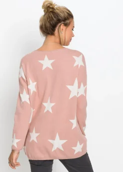 bonprix bonprix Jersey oversize rosa vintage-blanco Best