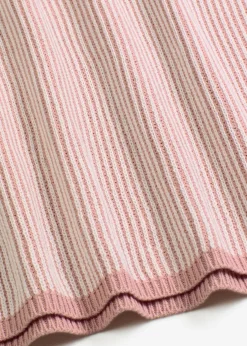 bonprix bonprix Jersey oversize con cuello alto rosa ceniza moteado Outlet