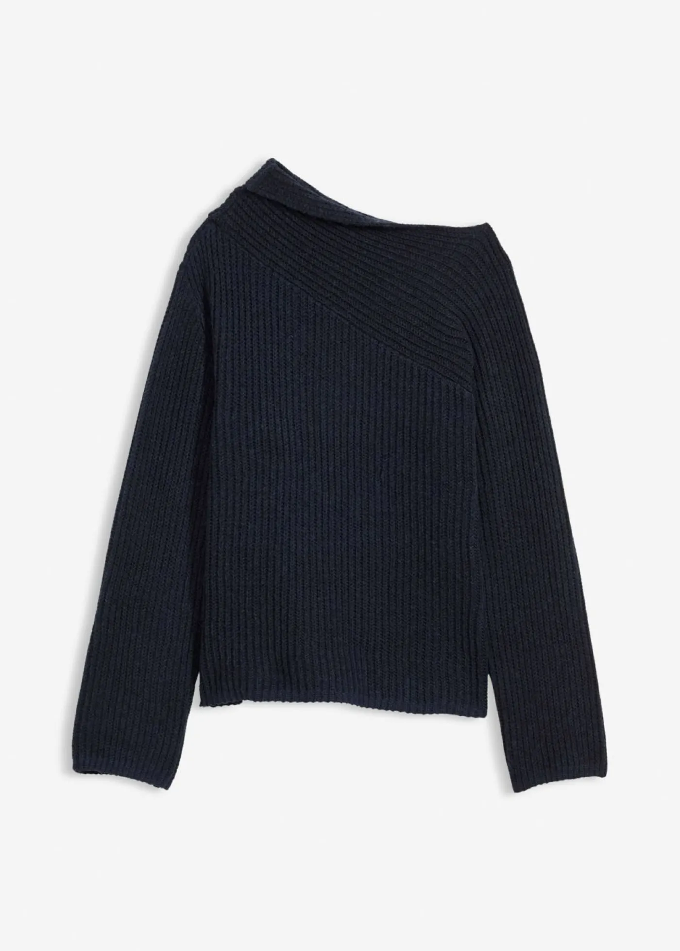 bonprix bonprix Jersey oversize de canalé Azul marino Clearance