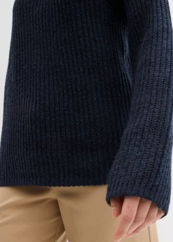 bonprix bonprix Jersey oversize de canalé Azul marino Clearance