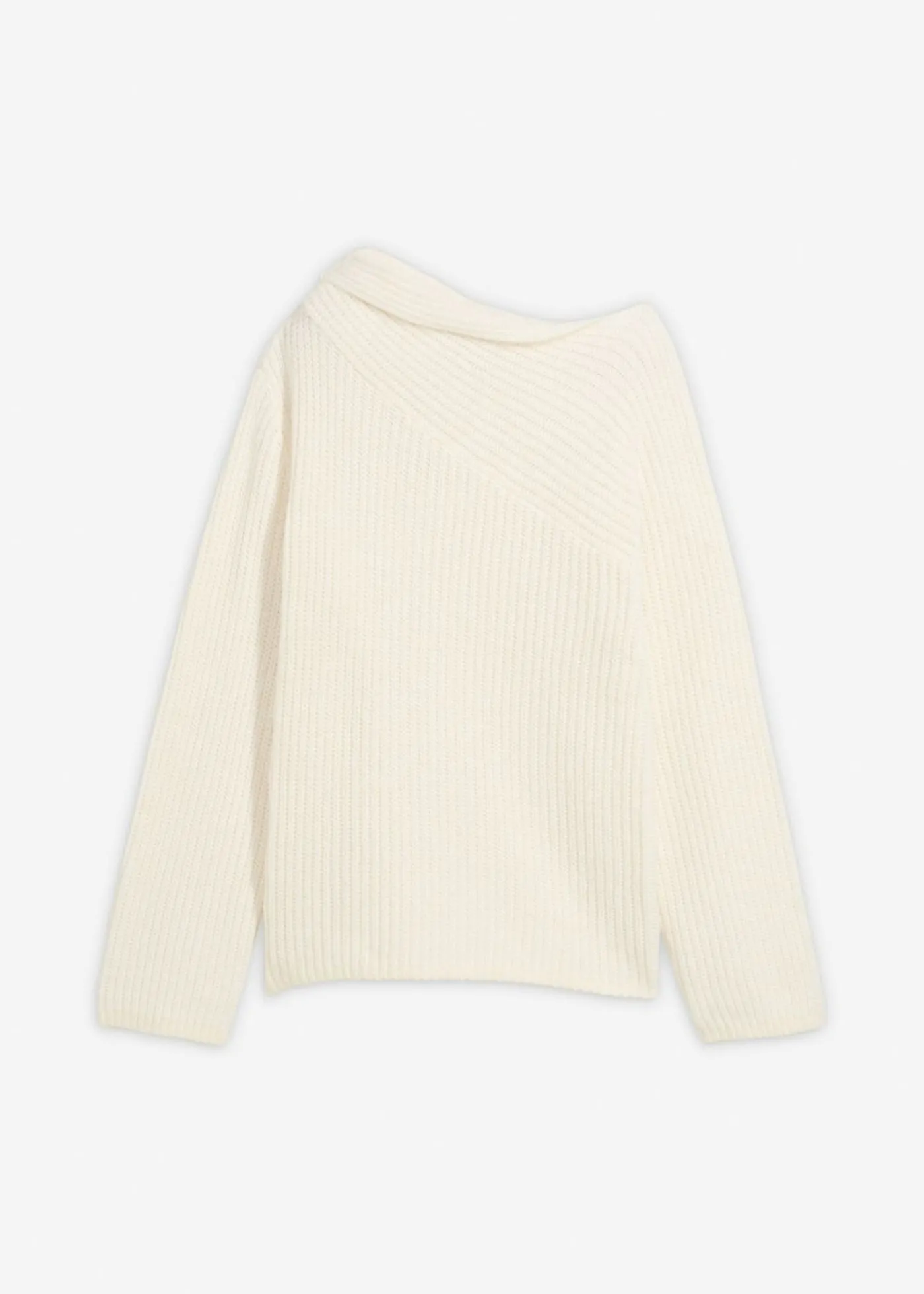 bonprix bonprix Jersey oversize de canalé blanco perla Sale