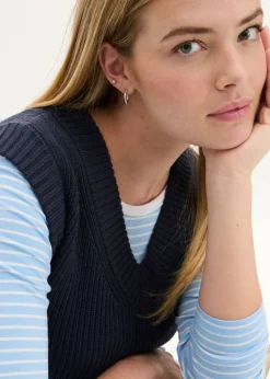 bonprix bonprix Jersey sin mangas Azul marino Best